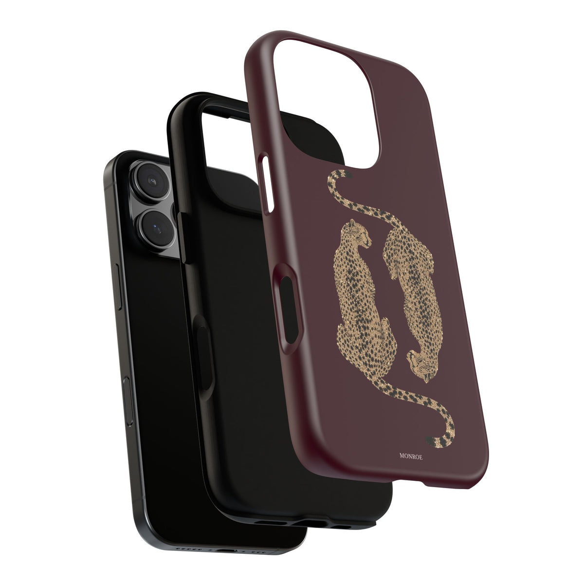 Burgundy Cheetah Tough Case