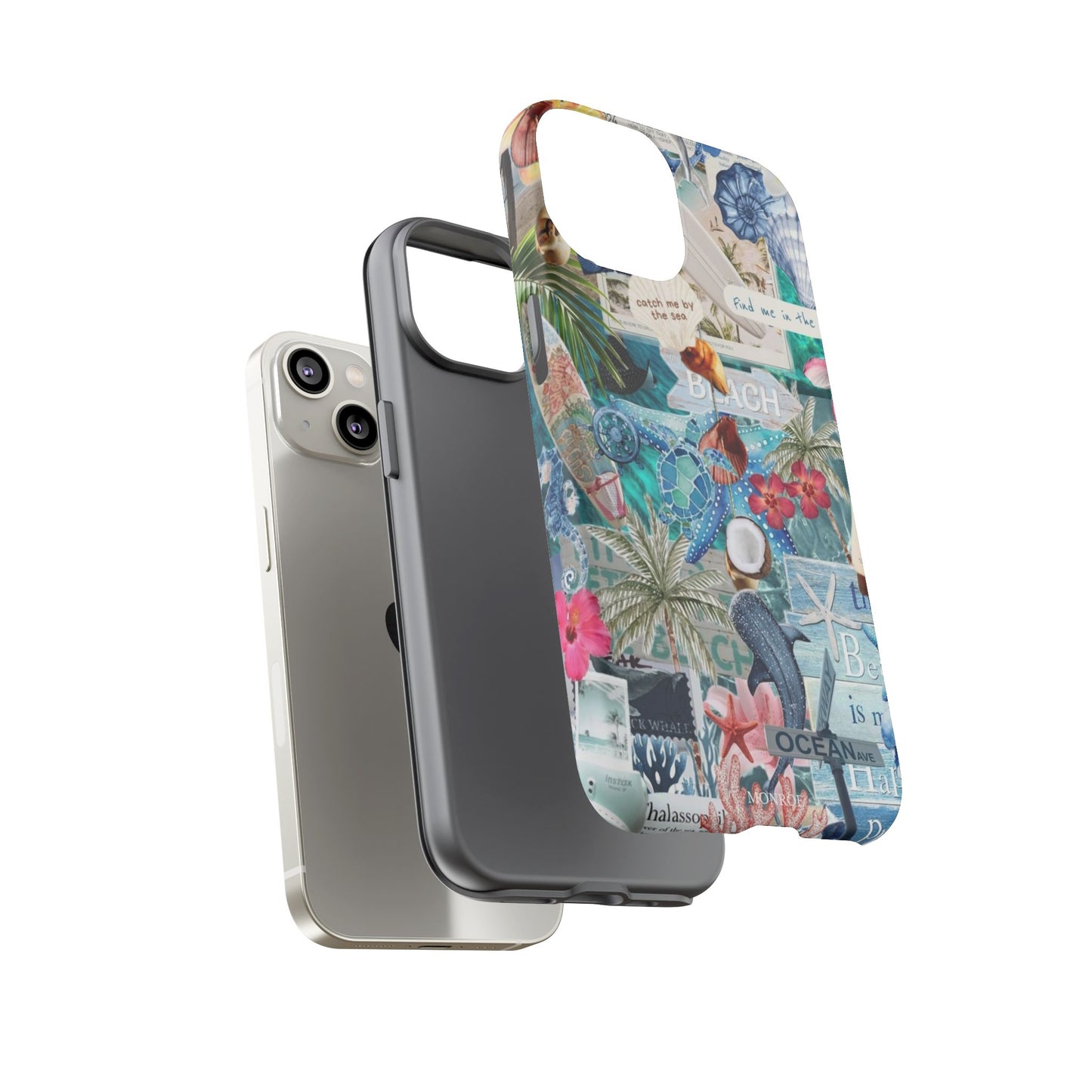 Tropical Beach Collage Tough Case
