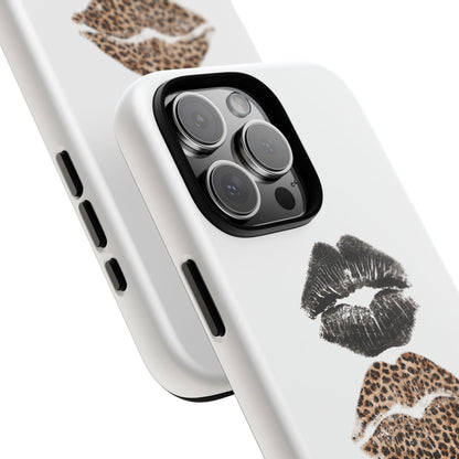 Leopard Glam Lip Tough Case