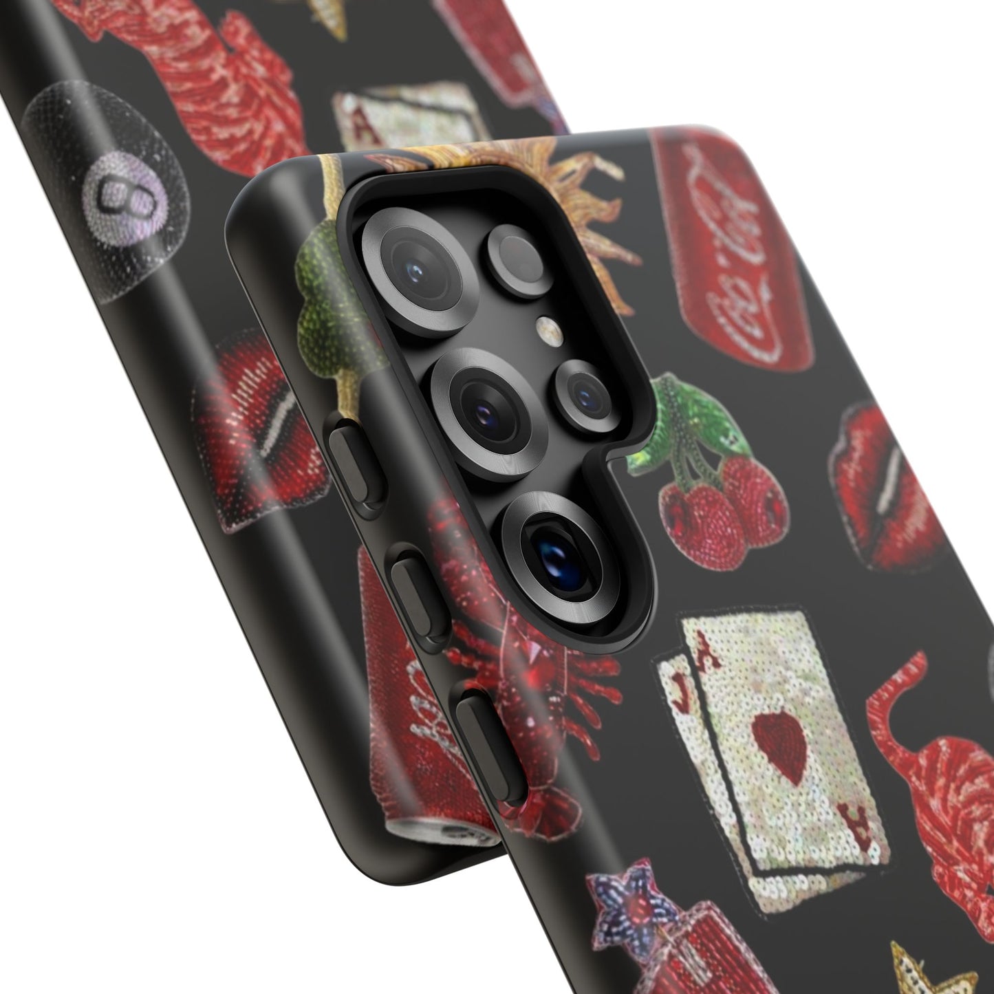 Retro Patch Motif Tough Case