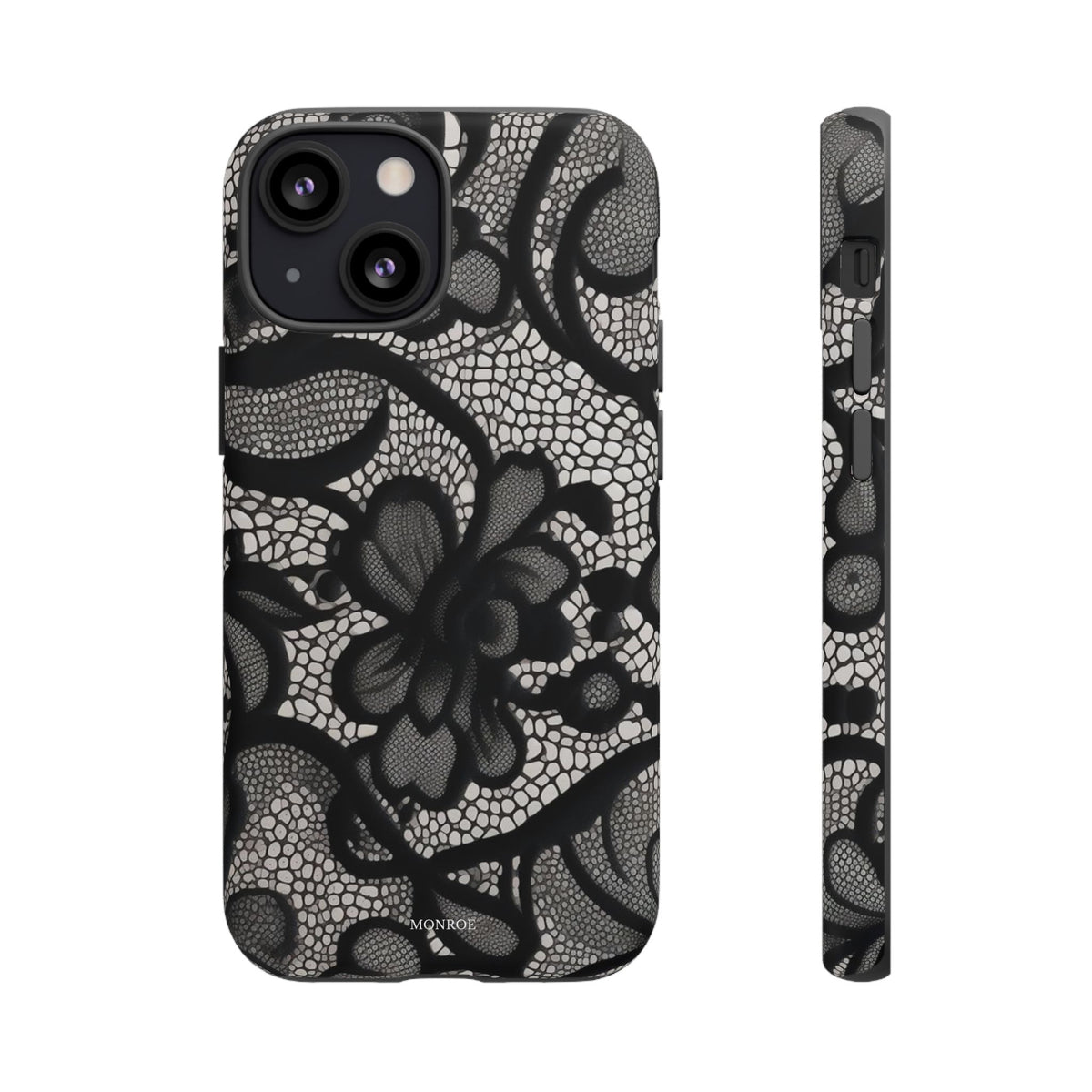 Black Floral Vintage Case