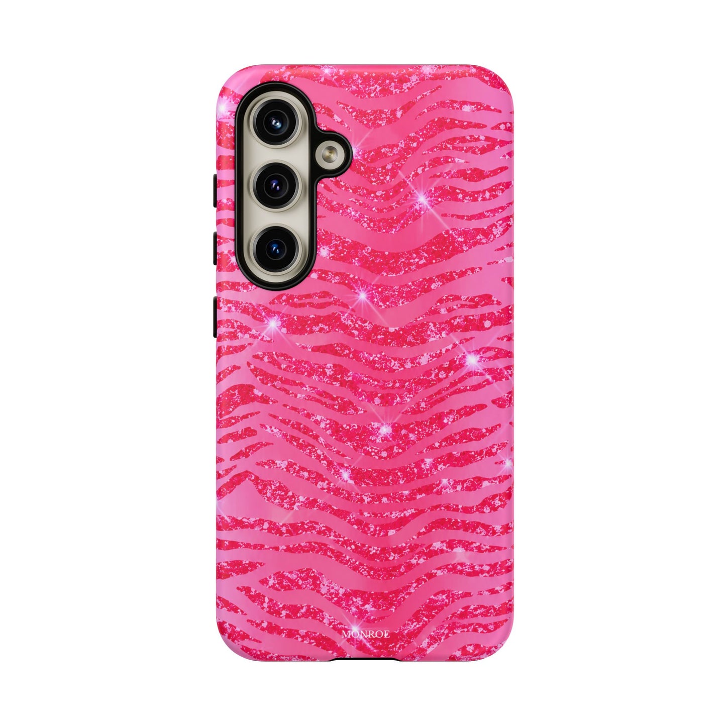 Pink Glitter Zebra Tough Case