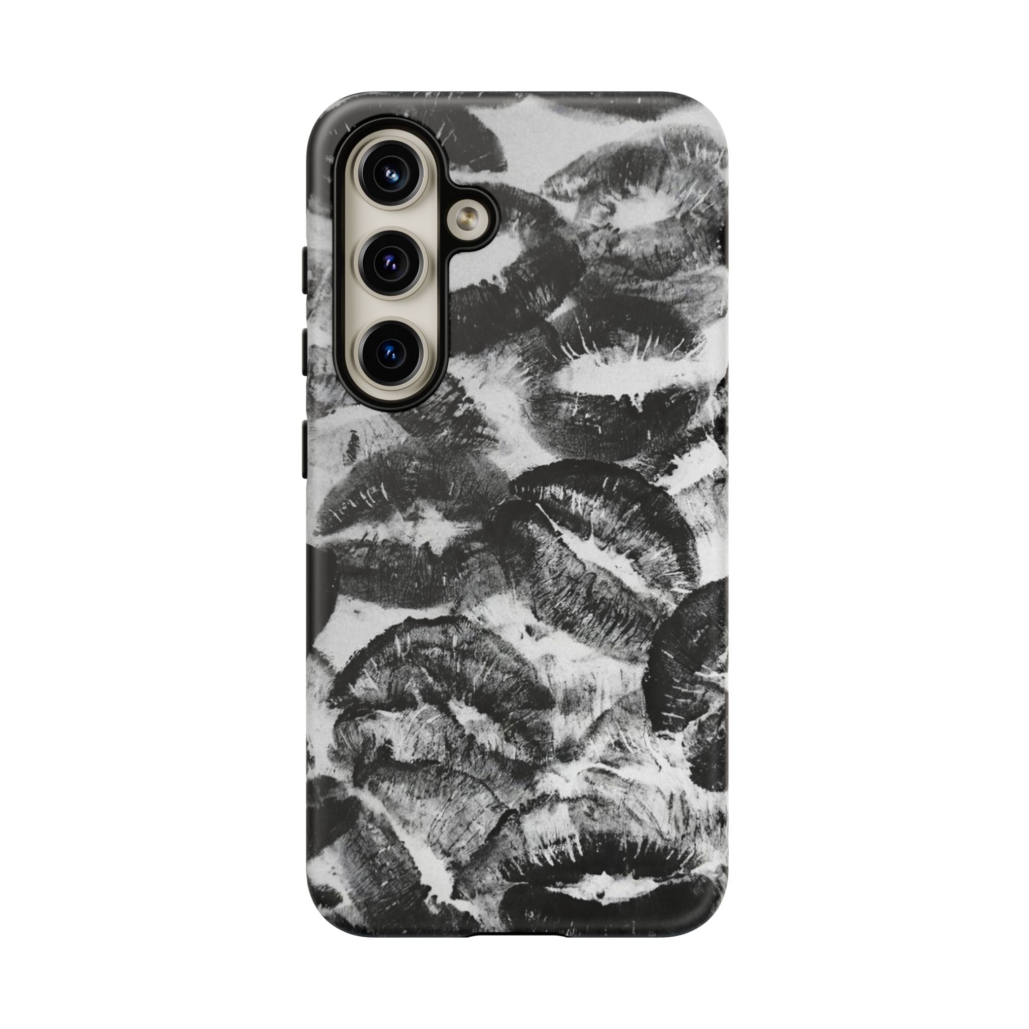Black and Kiss Design Phone Case