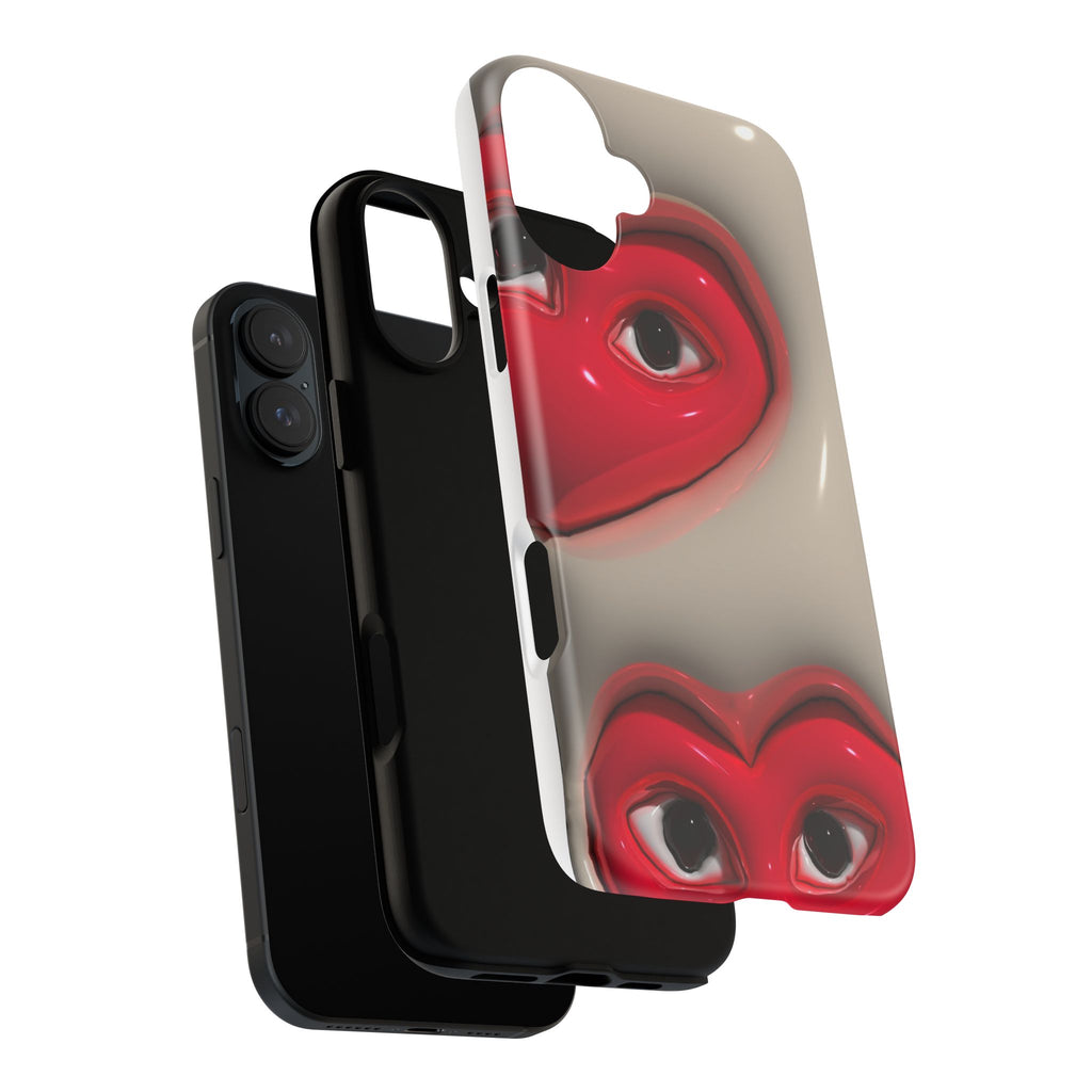 3D Hearts Phone Case