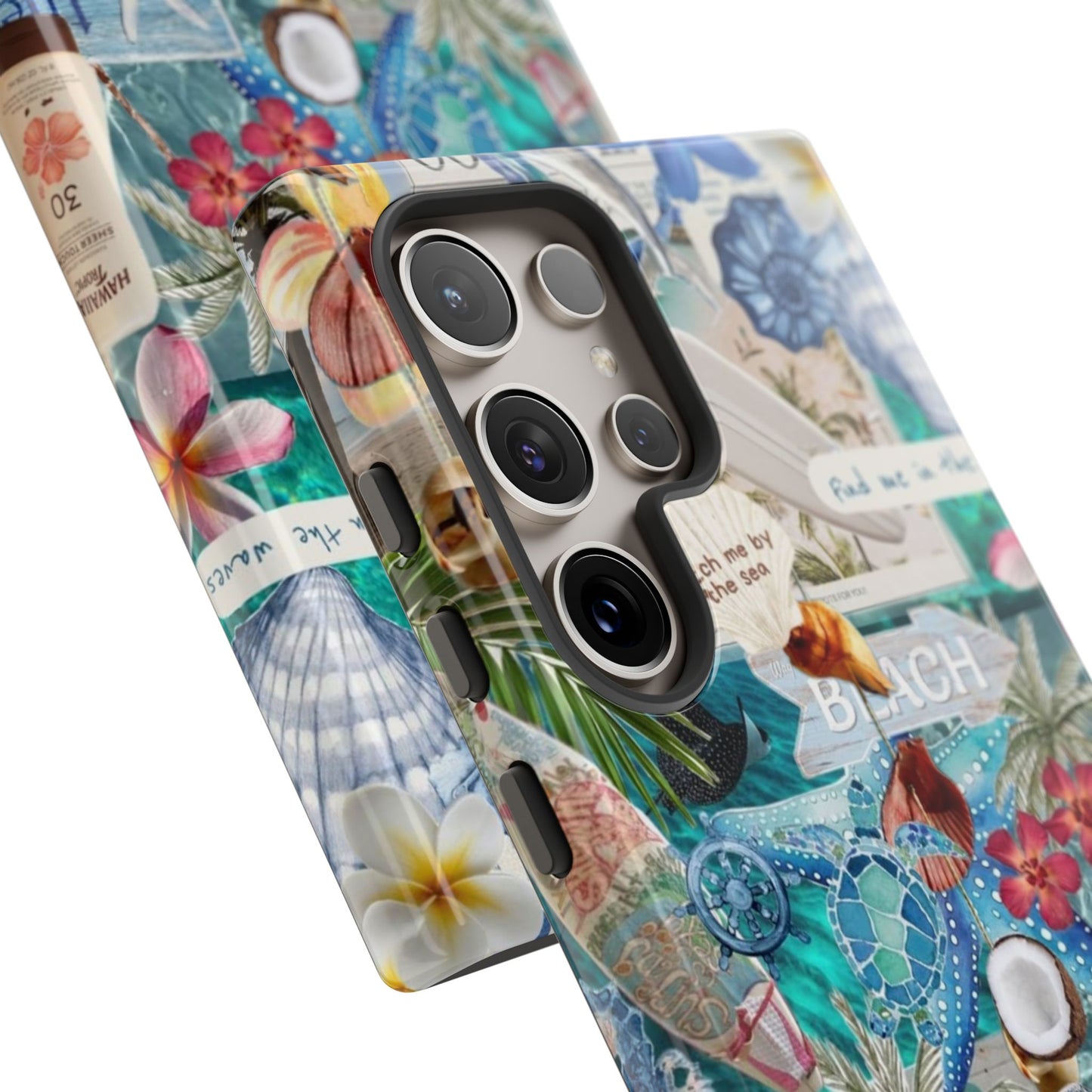 Tropical Beach Collage Tough Case