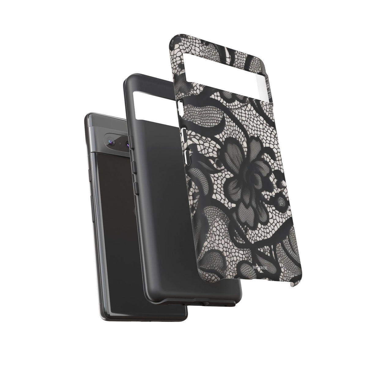 Black Floral Vintage Case