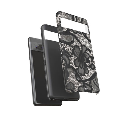 Black Floral Vintage Case