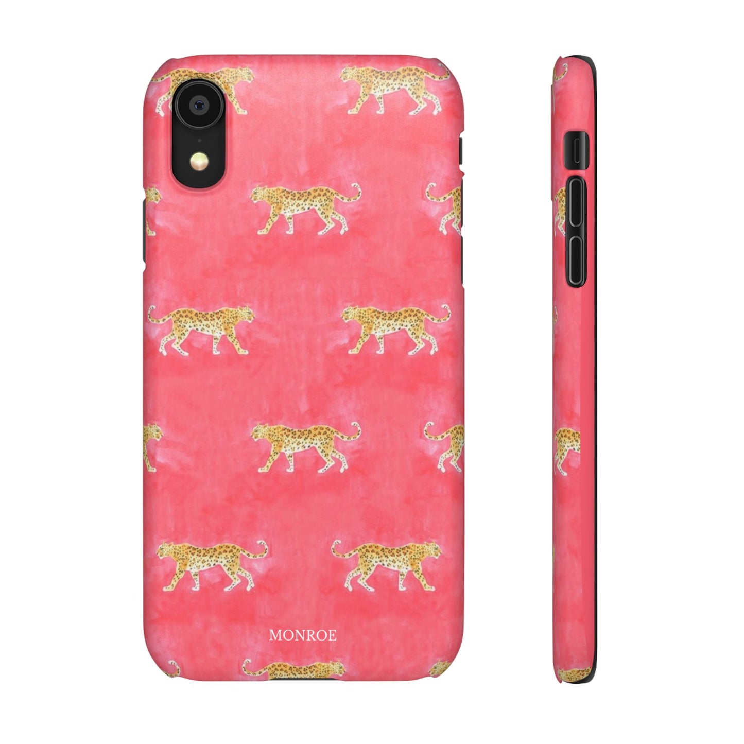 Pink Watercolor Leopard Case