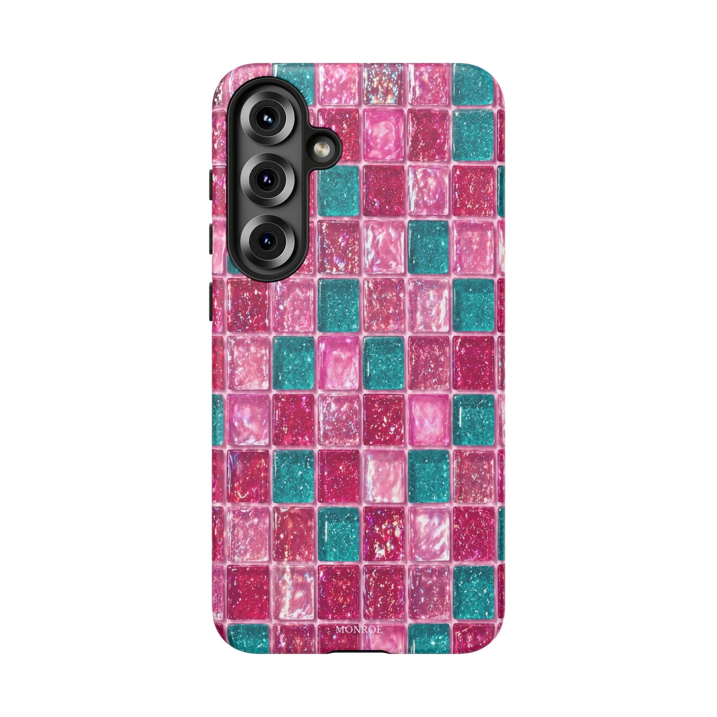 Pink Teal Mosaic Tough Case