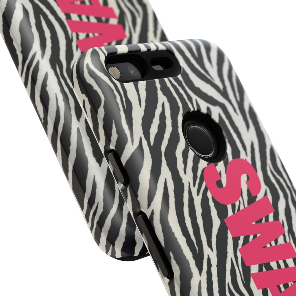 'SWAG' Zebra Print Tough Case