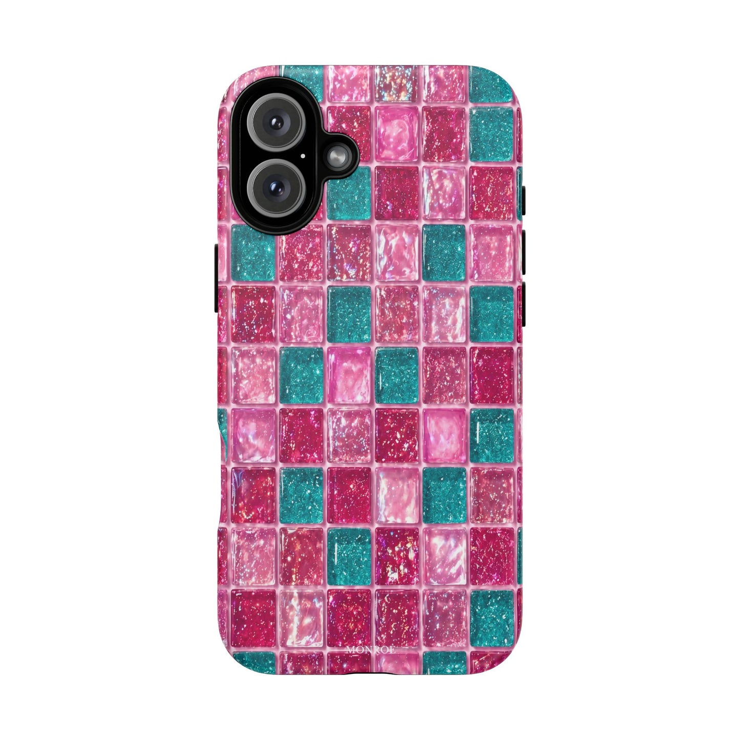 Pink Teal Mosaic Tough Case