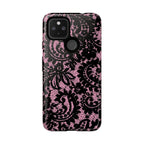 Pink Lace Pattern Tough Phone Case