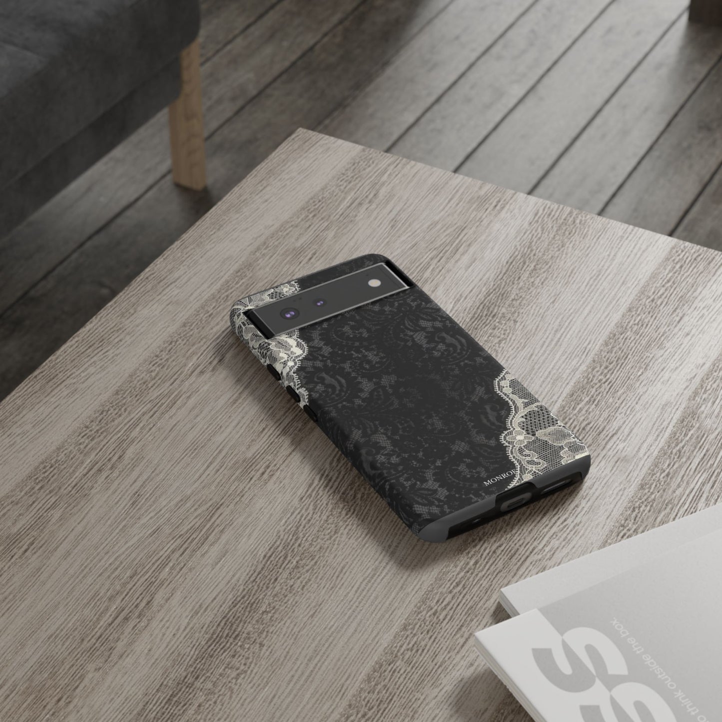 Black & White Edged Tough Case