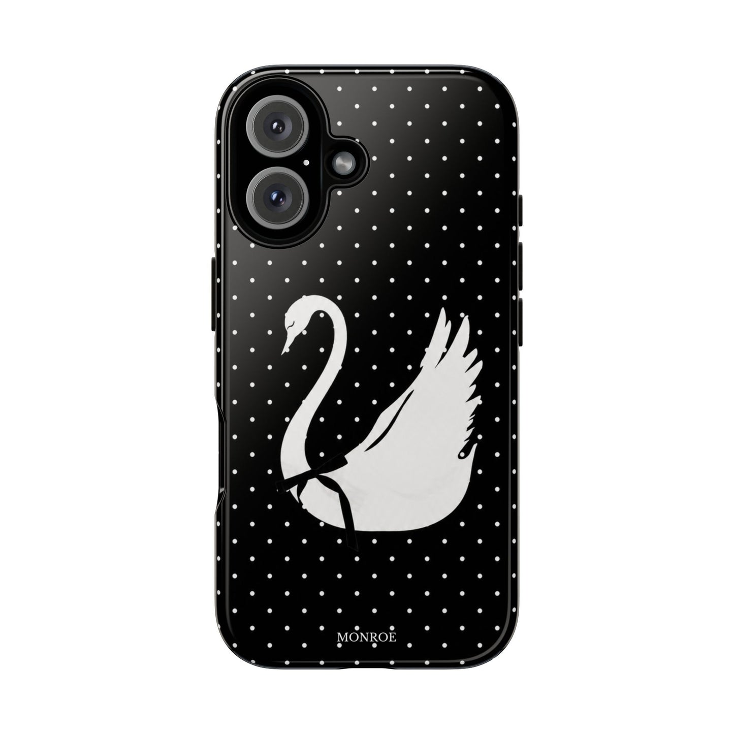 Black Swan Polka Dot Tough Phone Case