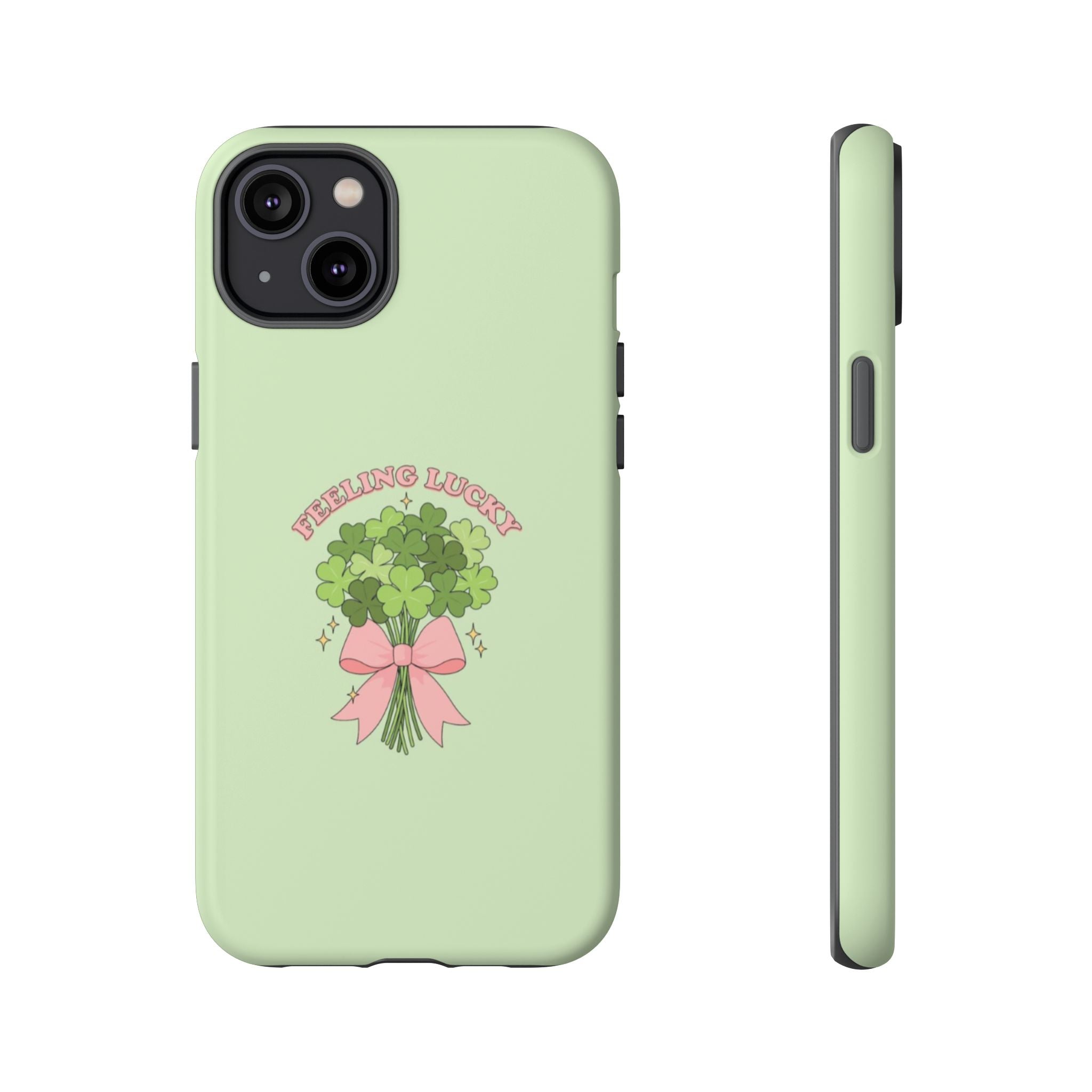 ‘Feeling Lucky' Clover Bouquet Tough Phone Case