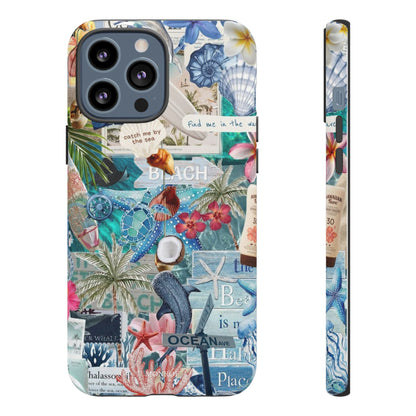 Tropical Beach Collage Tough Case