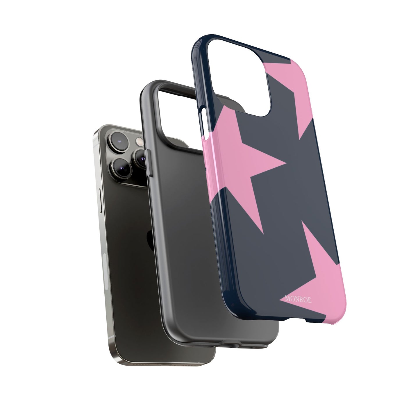 Navy & Pink Star Tough Cover