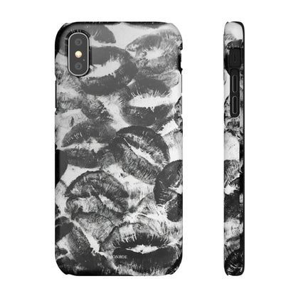 Black & White Kiss Print Case