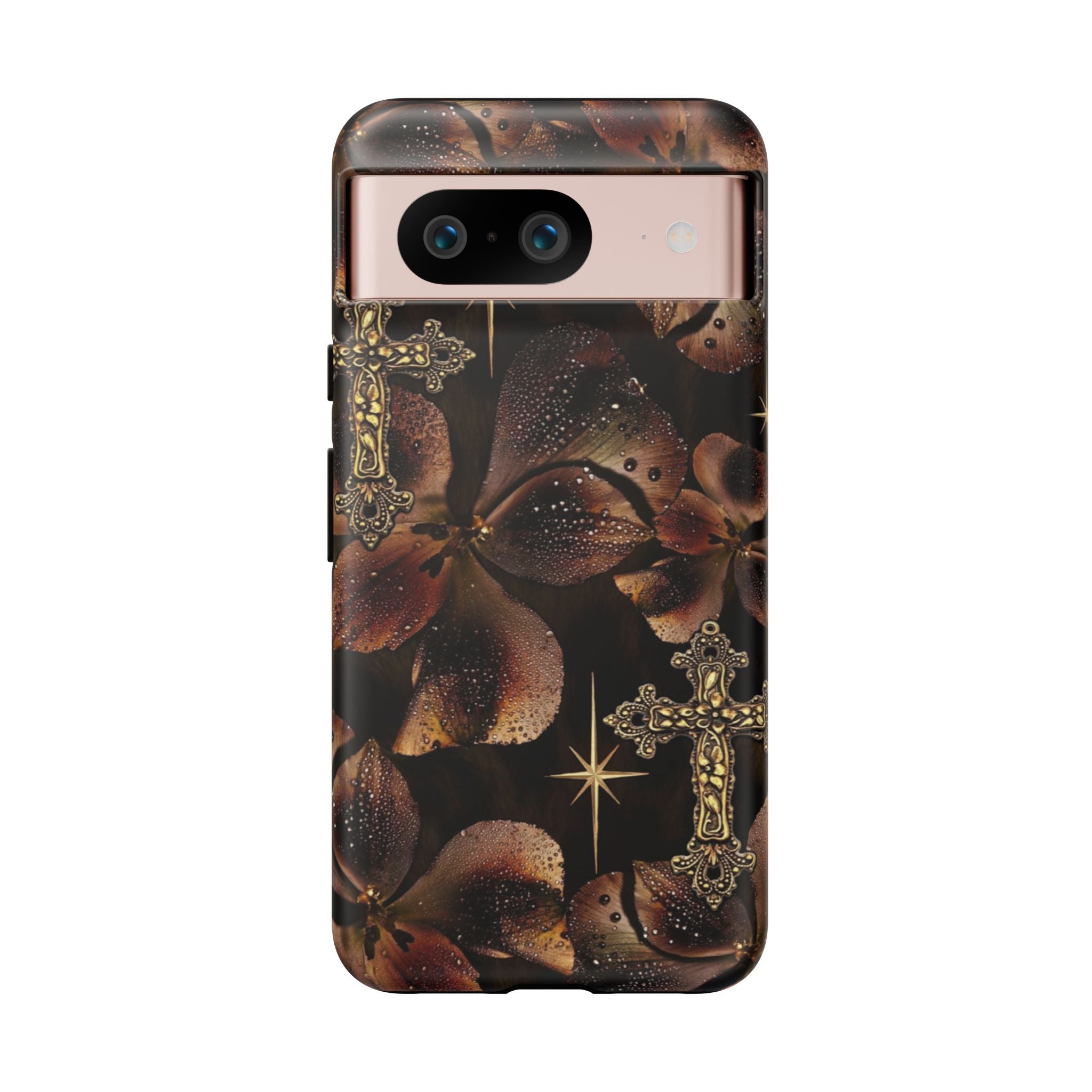 Floral Cross Pattern Tough Case
