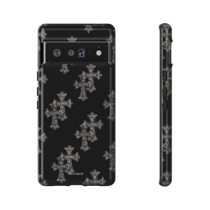 Black Crystal Cross Tough Case