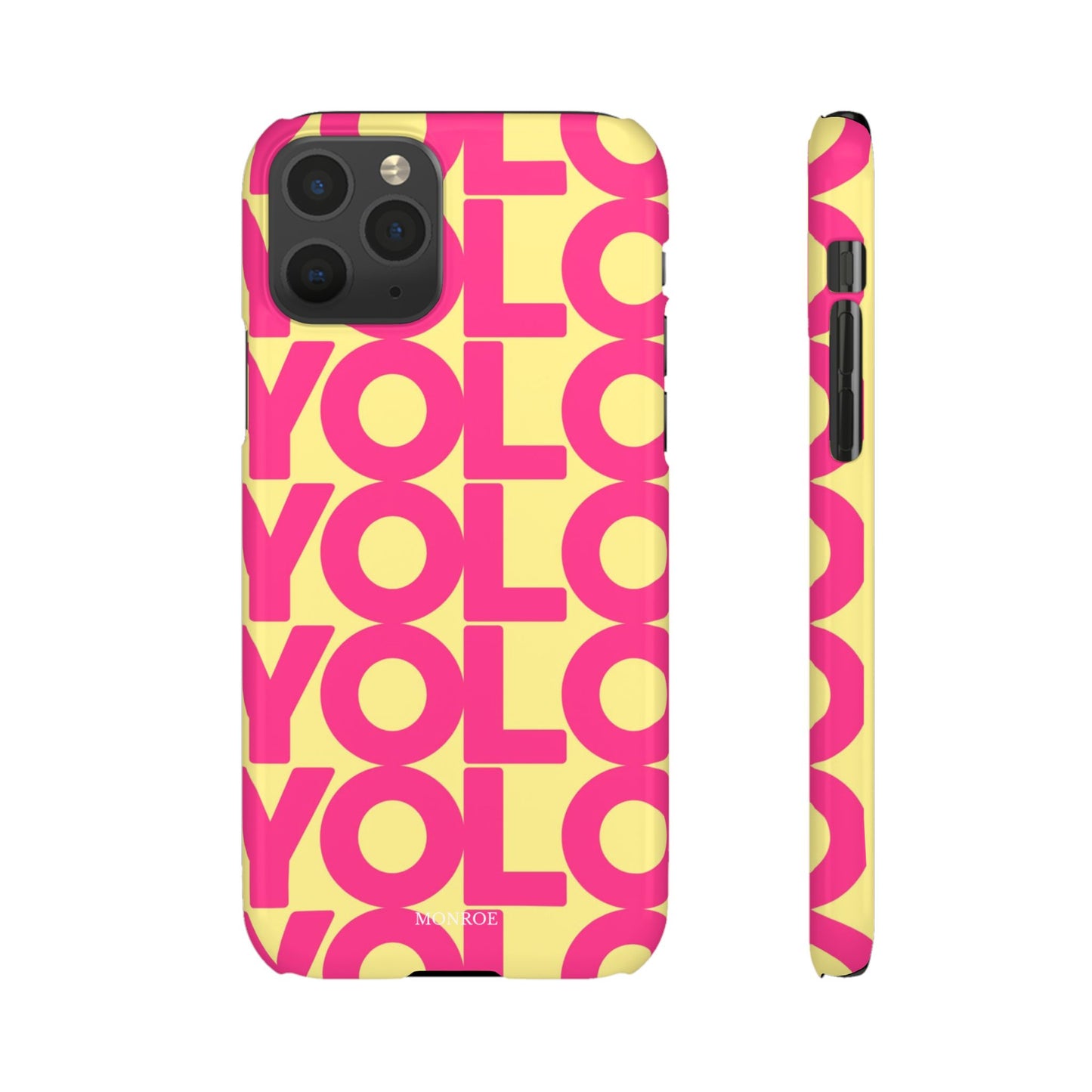 Bold pink ''YOLO'' Case
