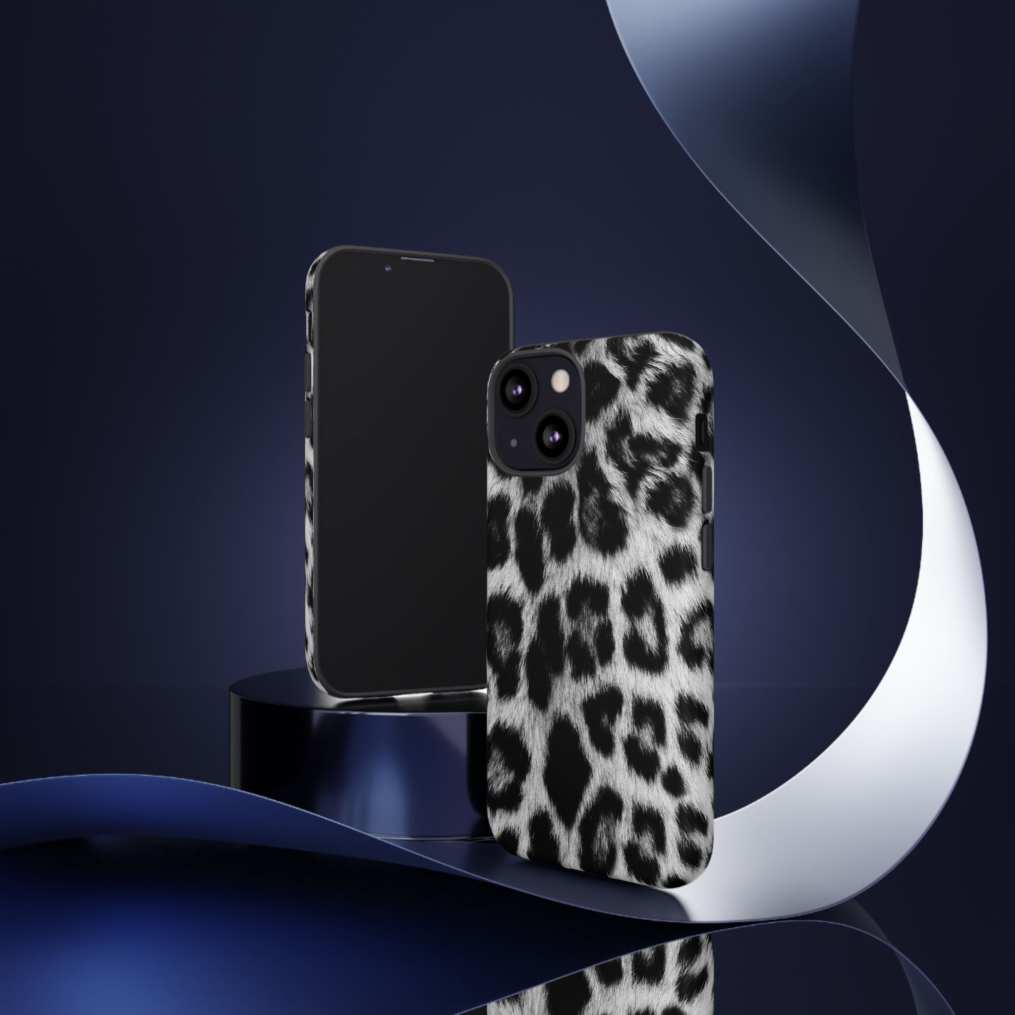 B&W Leopard Phone Case