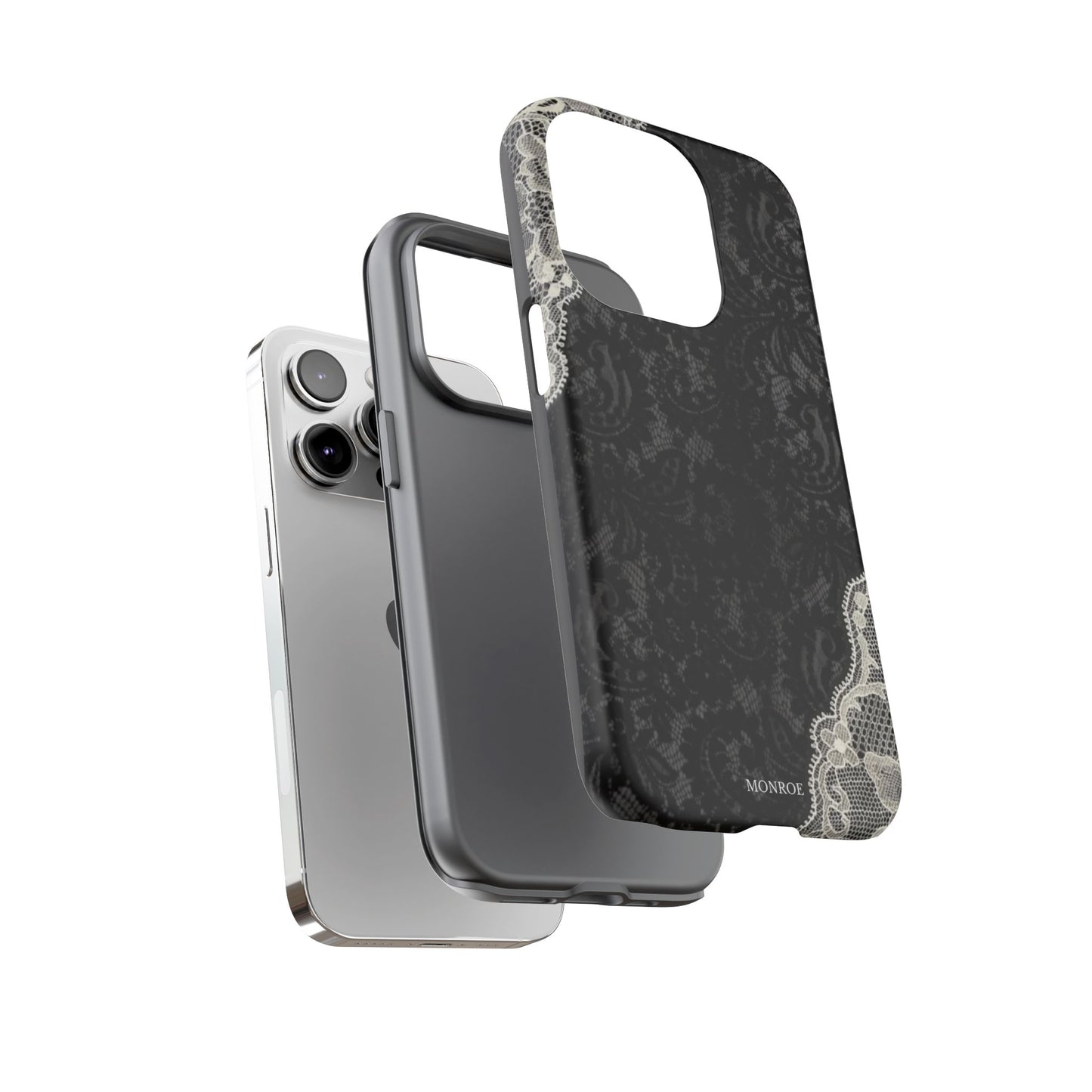 Black & White Edged Tough Case