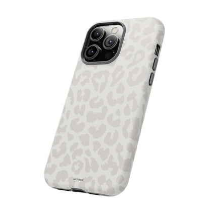 White Leopard Print Tough Case
