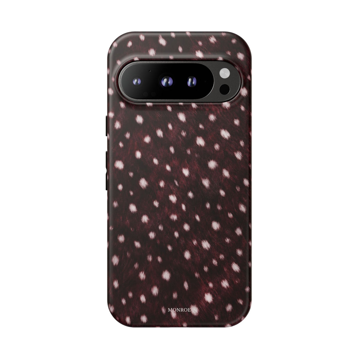 Burgundy Spotted Fur Tough Case