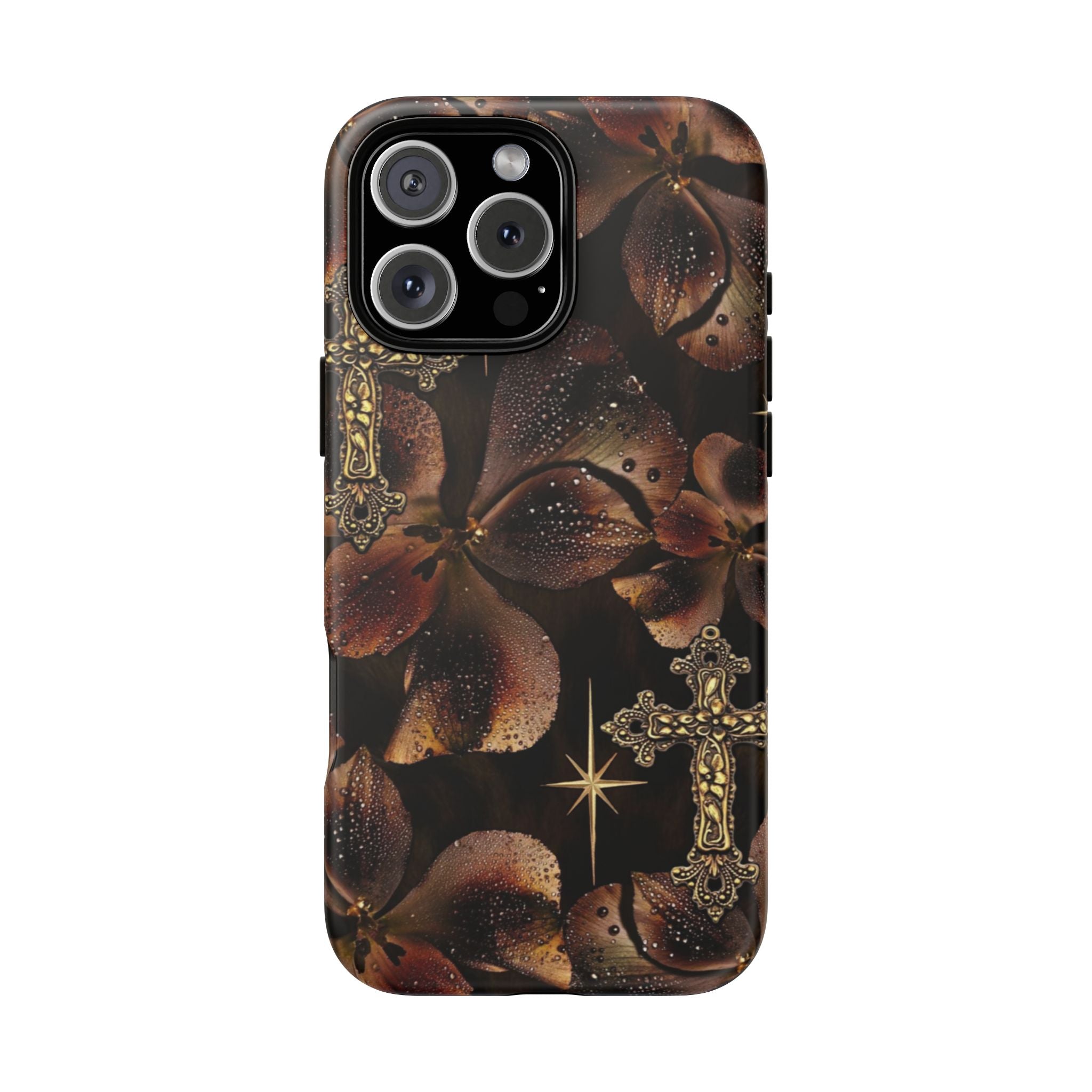 Floral Cross Pattern Tough Case