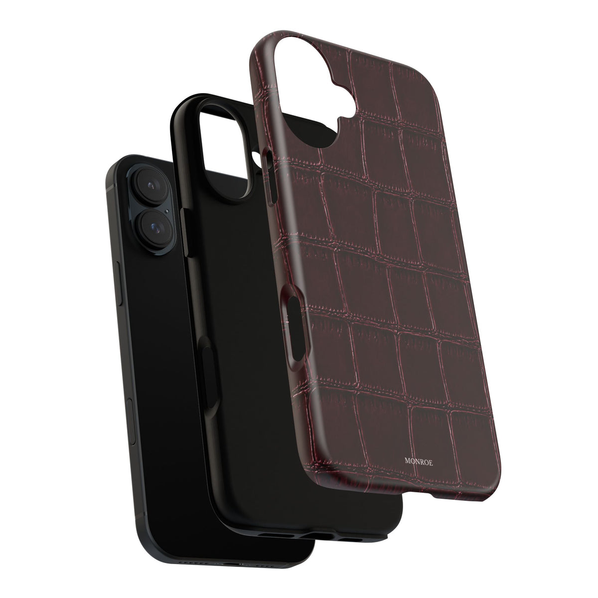 Burgundy Croc Tough Case