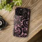 Pink Lace Pattern Tough Phone Case