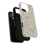 White Lace Pattern Tough Phone Case