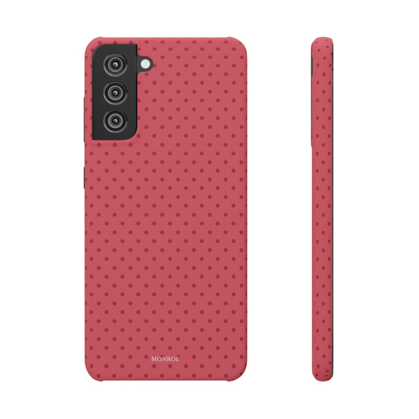 Coral Polka Dot Snap Phone Case