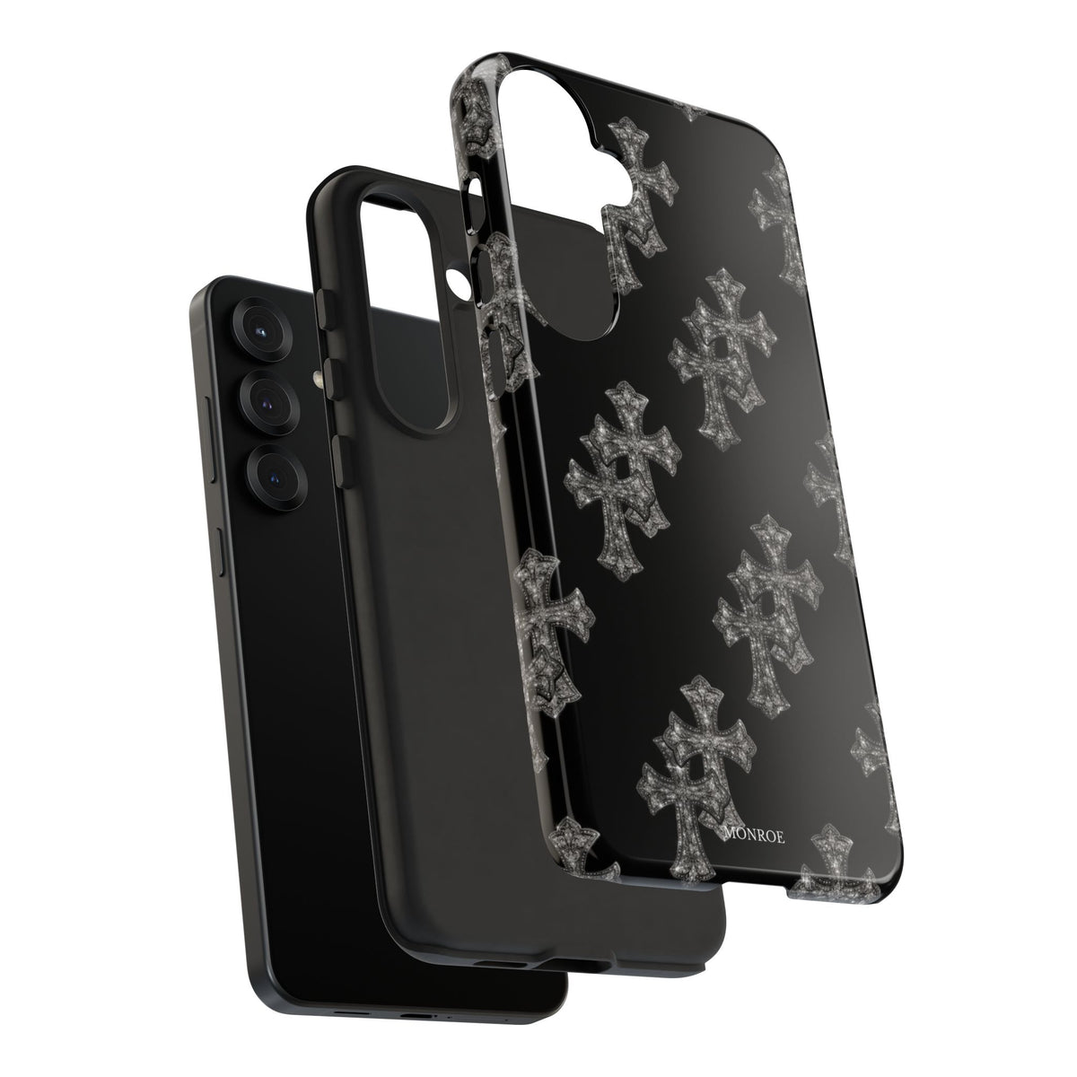 Black Crystal Cross Tough Case