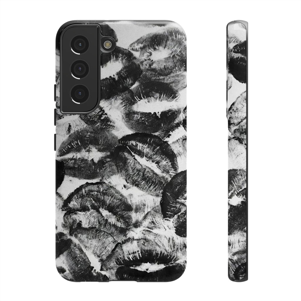 Black and Kiss Design Phone Case