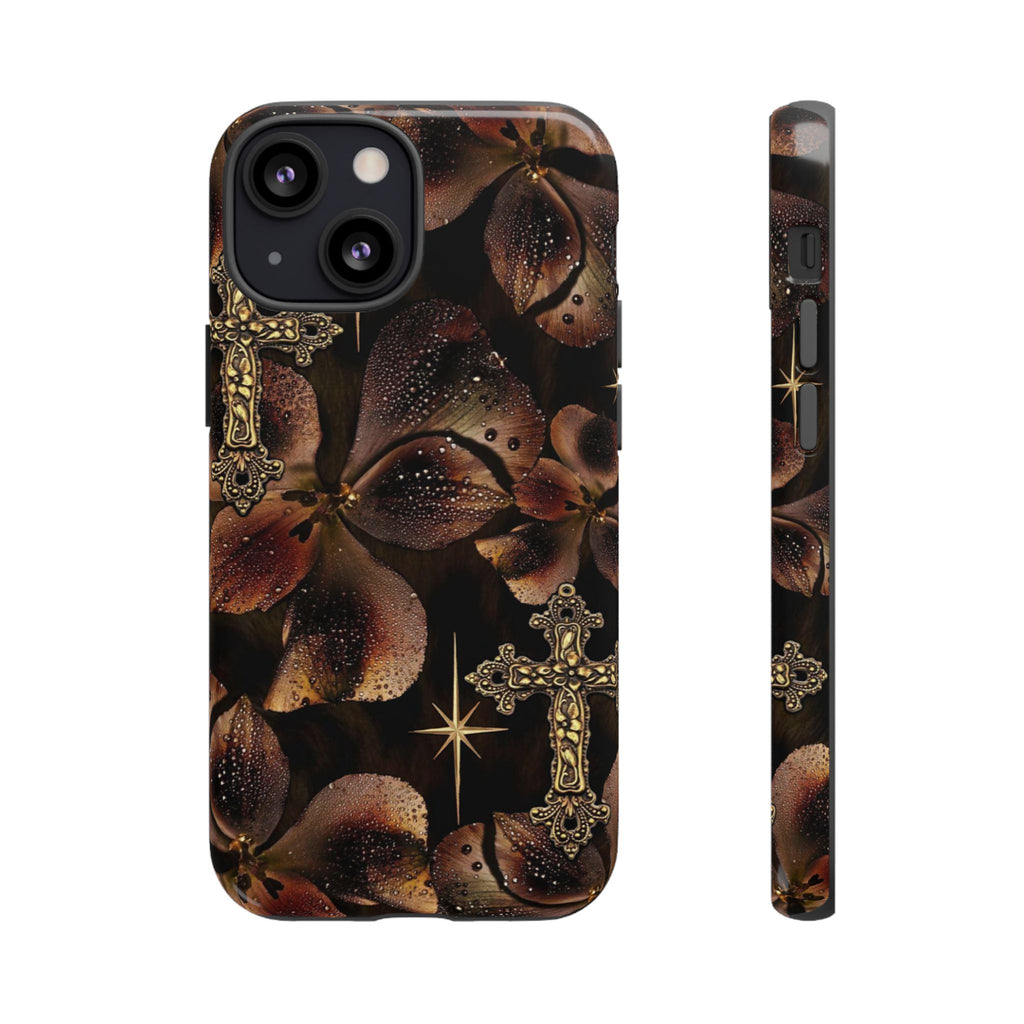 Floral Cross Pattern Tough Case