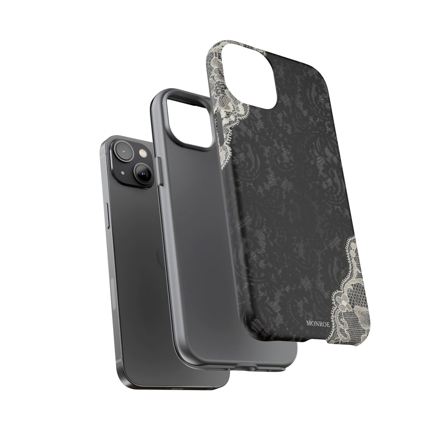 Black & White Edged Tough Case