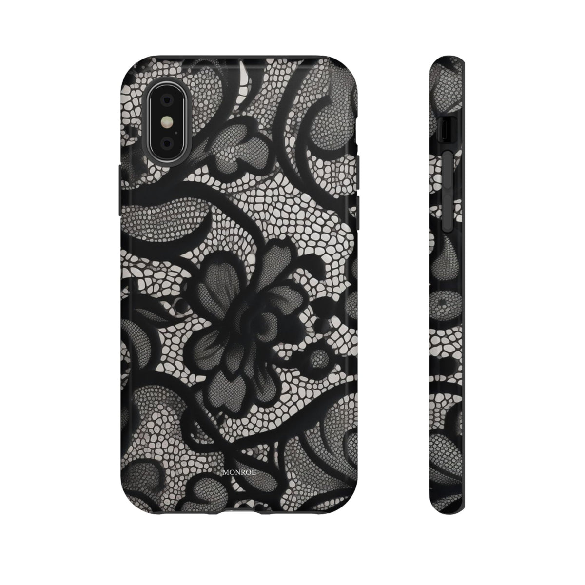 Black Floral Vintage Case