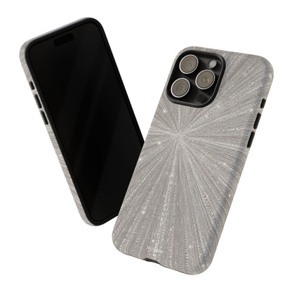 Sparkling Silver Burst Tough Case