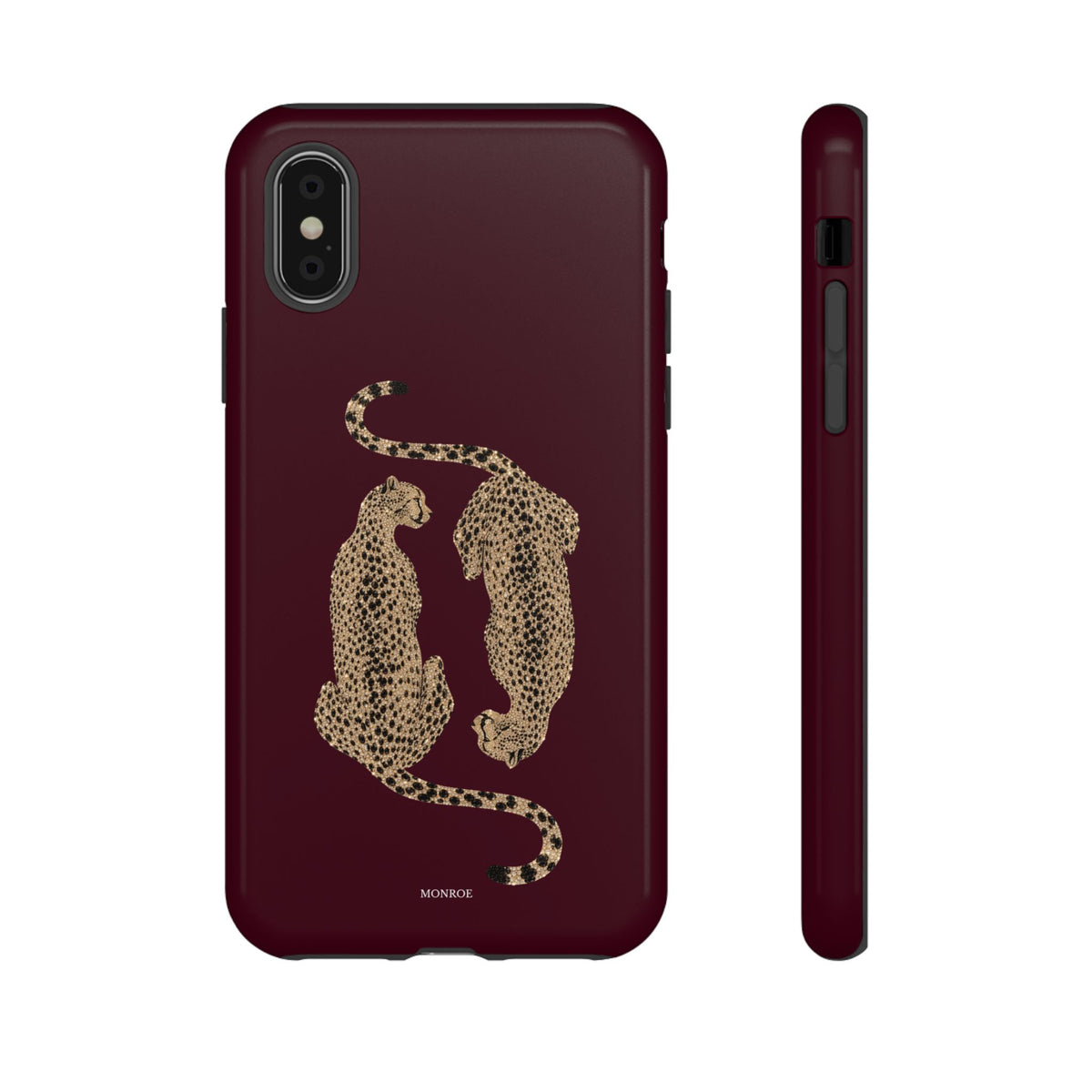 Burgundy Cheetah Tough Case