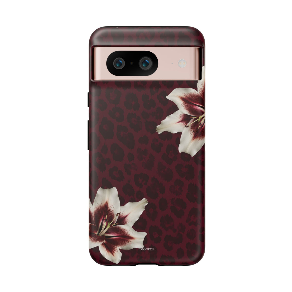 Burgundy Lily Leopard Tough Case