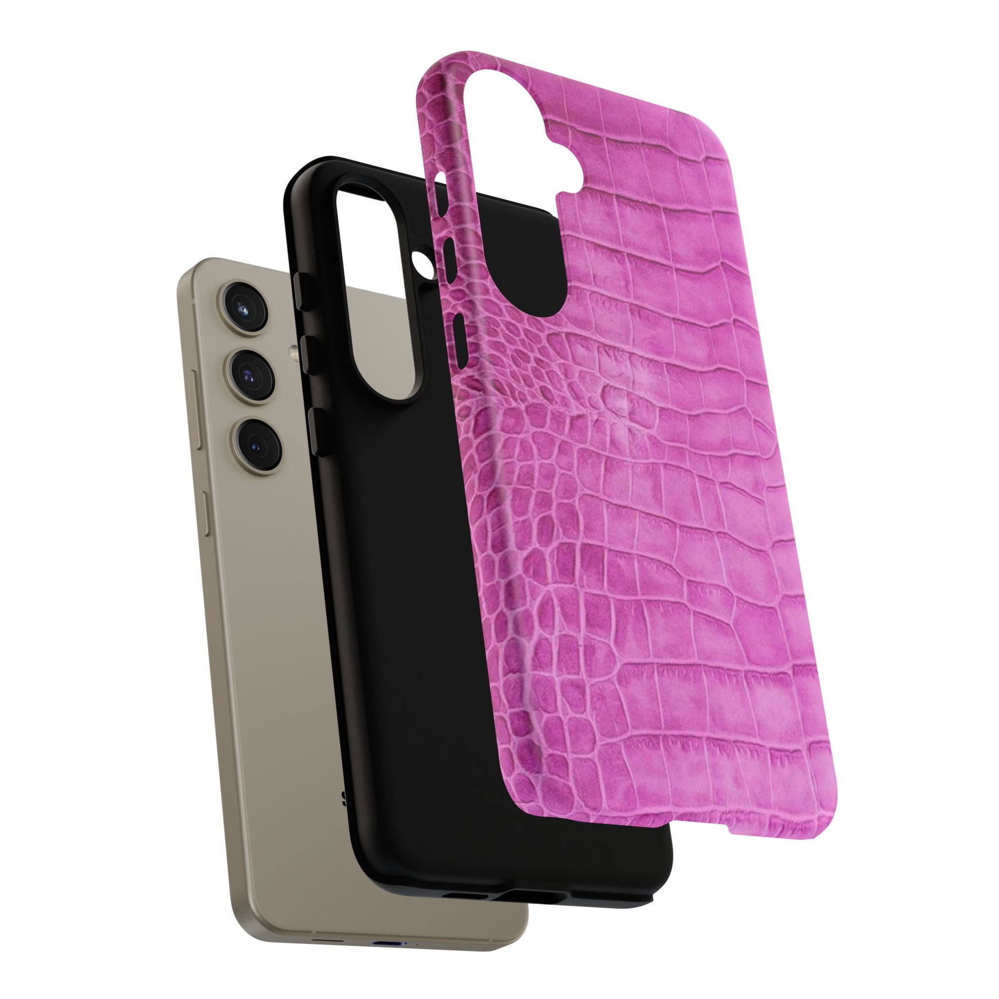 Purple Croc Phone Case