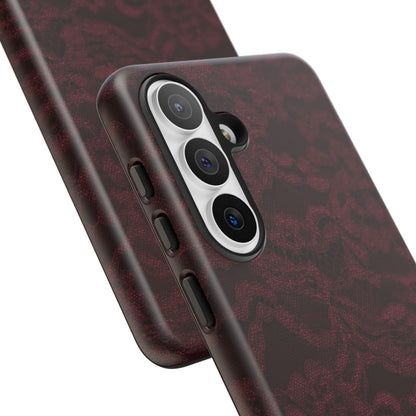 Burgundy Lace Tough Case