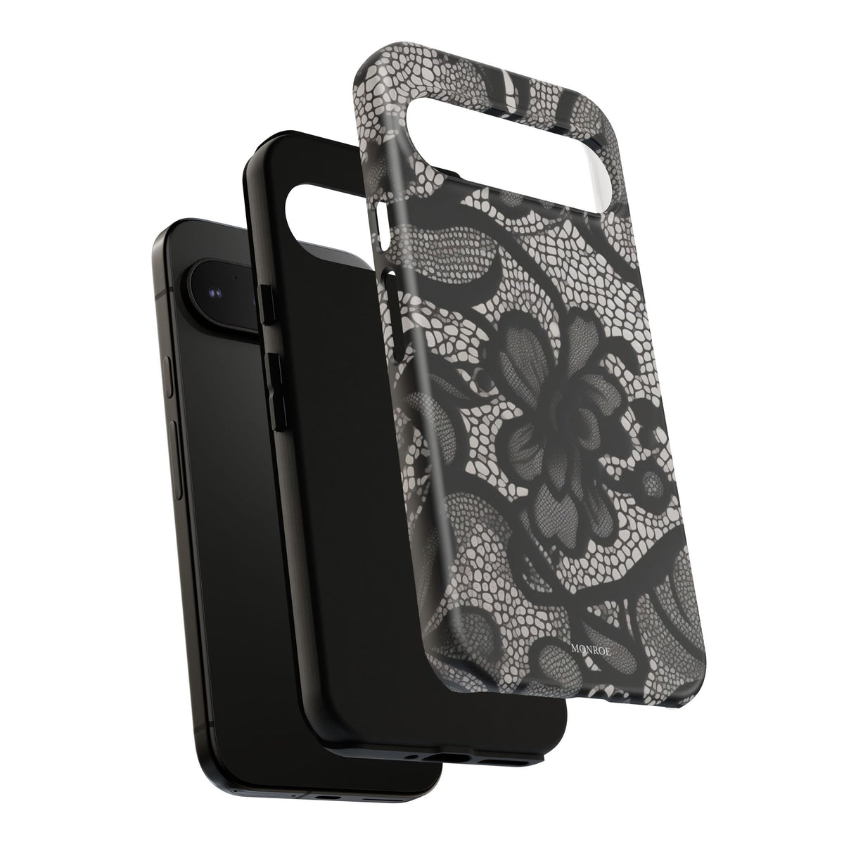 Black Floral Vintage Case