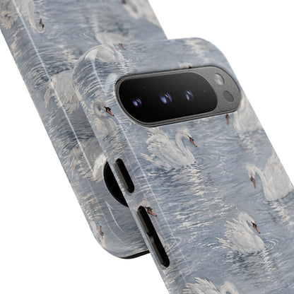 Swan Pattern Tough Case