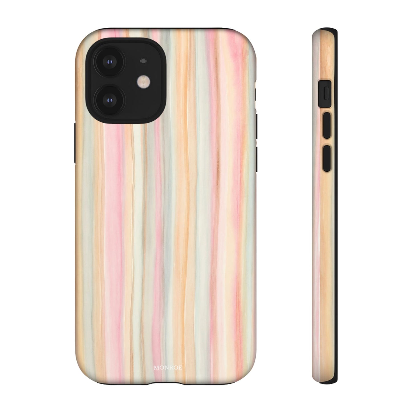 Pastel Watercolor Stripe Tough Case