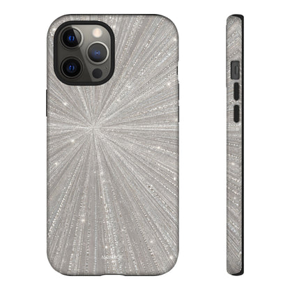 Sparkling Silver Burst Tough Case