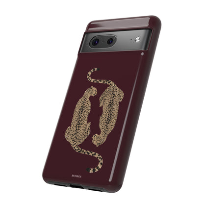Burgundy Cheetah Tough Case