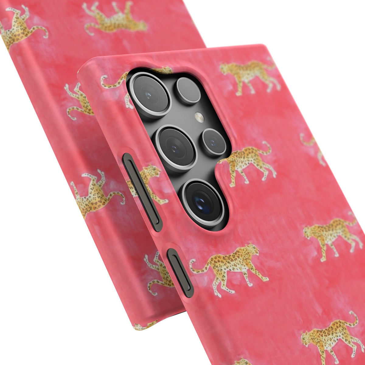 Pink Watercolor Leopard Case